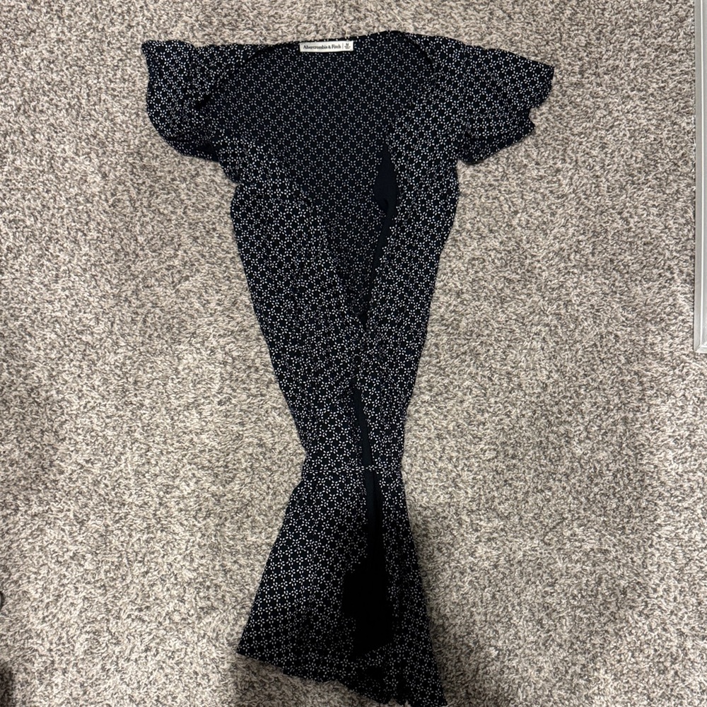Abercrombie & Fitch Black and White Patterned Dress